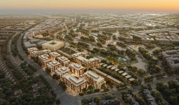 مدينة السلطان هيثم من صورة جوية